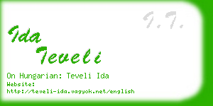 ida teveli business card